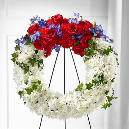Patriotic Passion Wreath – L & M FLOWER SHOP, Canonsburg PA