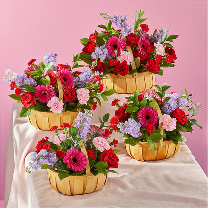 Pink Picnic Basket – L & M FLOWER SHOP, Canonsburg PA