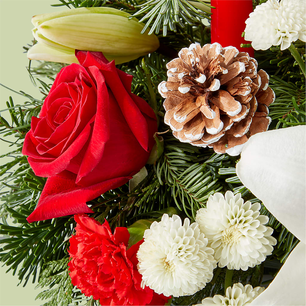 Seasonal Festivities Centerpiece – L & M FLOWER SHOP, Canonsburg PA