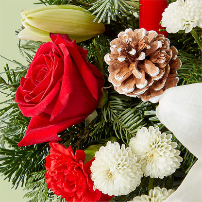 Seasonal Festivities Centerpiece – L & M FLOWER SHOP, Canonsburg PA