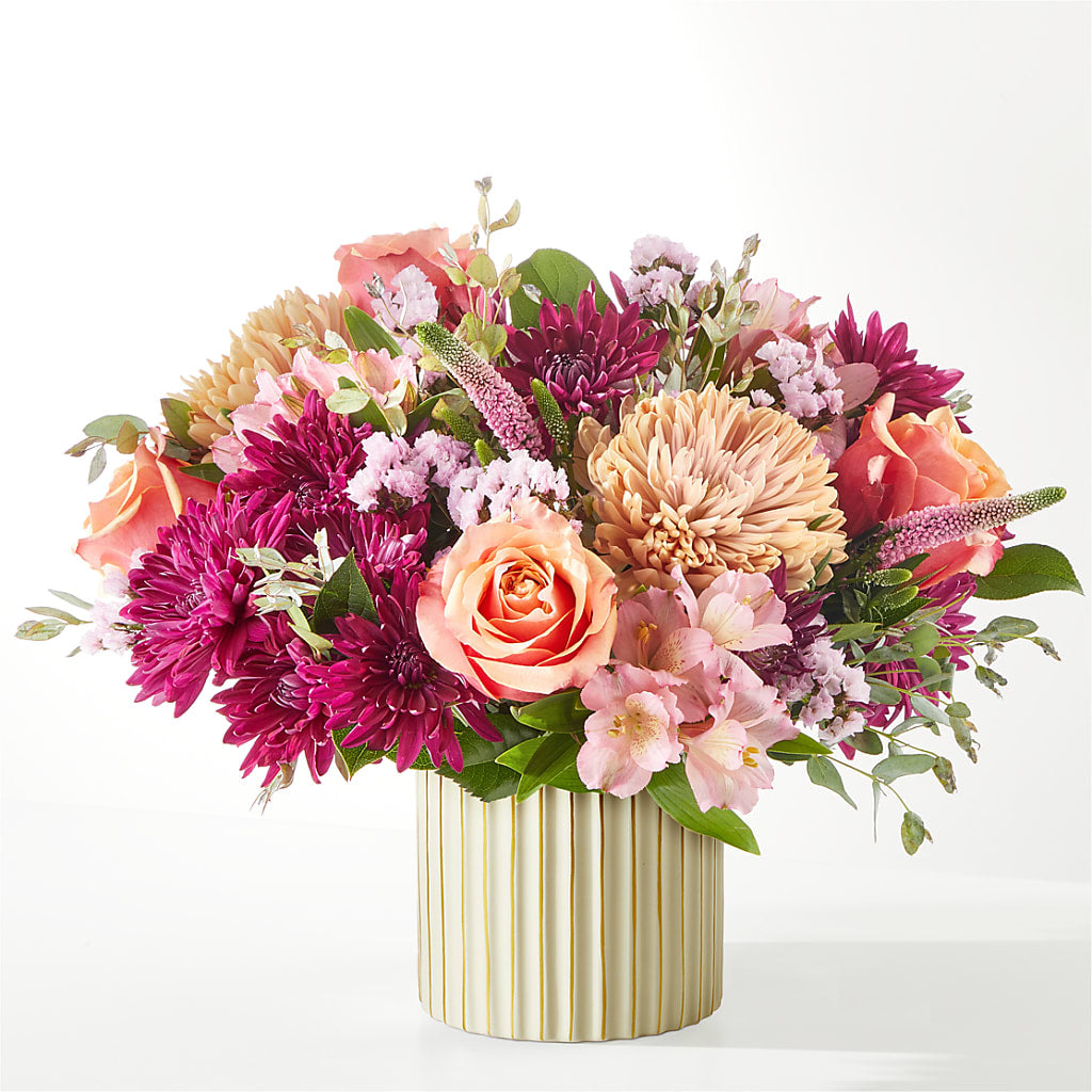 Berry Cobbler Bouquet with Ivory Vase – L & M FLOWER SHOP, Canonsburg PA