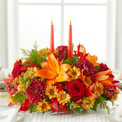 Autumn's Embrace Centerpiece – L & M FLOWER SHOP, Canonsburg PA