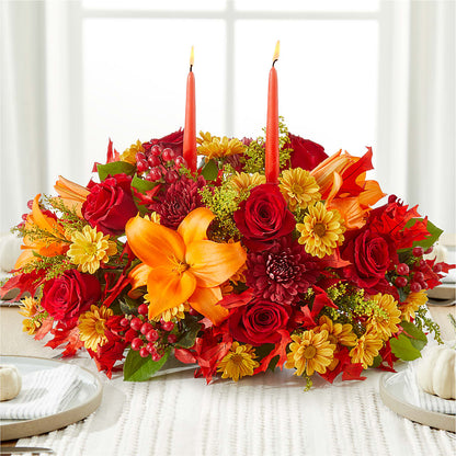 Autumn's Embrace Centerpiece – L & M FLOWER SHOP, Canonsburg PA