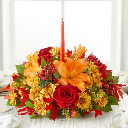 Autumn's Embrace Centerpiece – L & M FLOWER SHOP, Canonsburg PA
