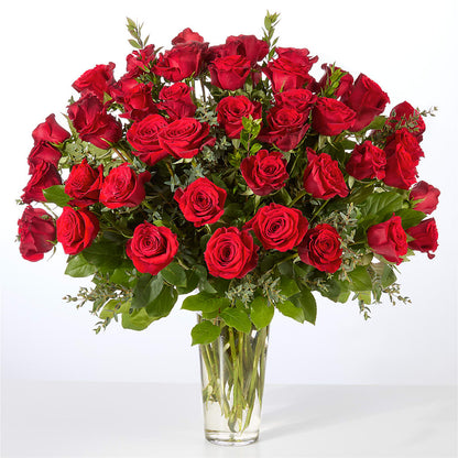 Forever Yours Fifty Stem Red Rose Bouquet – L & M FLOWER SHOP, Canonsburg PA